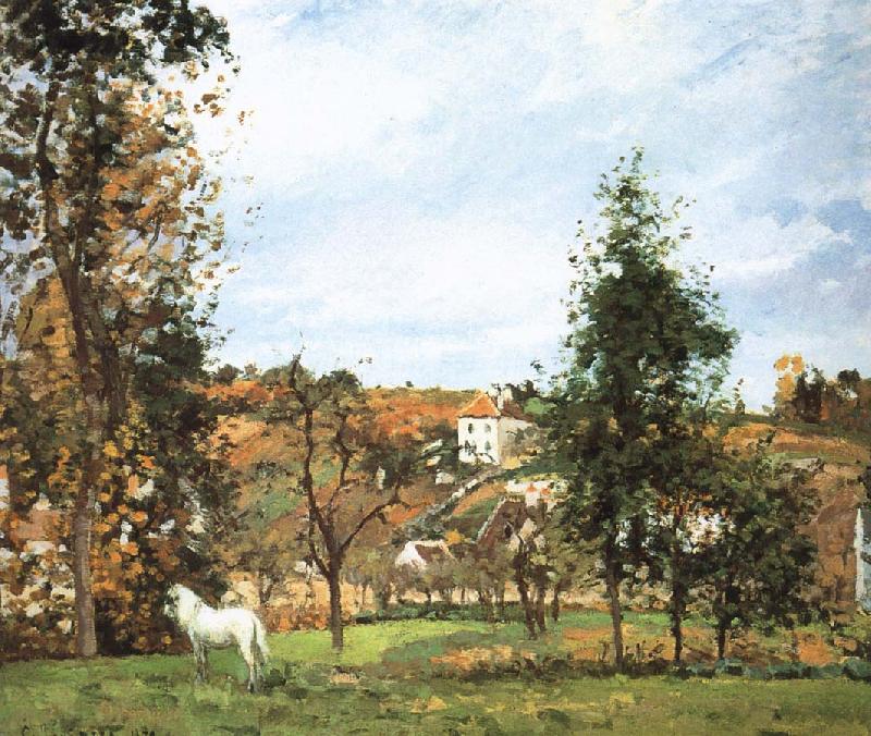 Camille Pissarro Pang Schwarz housing plan oil painting image